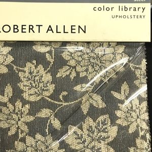 Robert Allen Upholstery Fabric Sample Book Color library “STEEL” 48 pie…